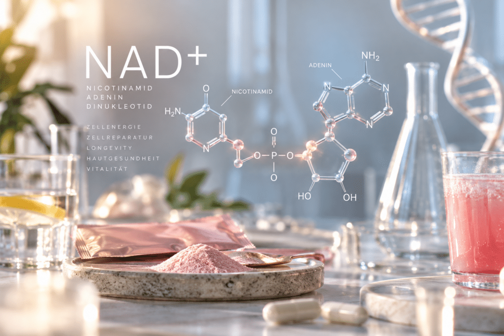 NAD+ Molekül im Wellness-Labor
